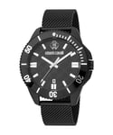 Roberto Cavalli RC5G013M0075 Cavavalli Mens Quartz Stainless Steel Black 44 mm Watch - One Size