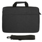 15,6 tums Laptopfodral Vattentätt Polyester Laptopväska Bärbar Notebook Skyddande Väska för Resa Affärsresa Svart