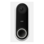 Nest Doorbell Hello (Filaire) - Sonnette de porte intelligente, Noir - Neuf