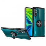 Xiaomi Mi Note 10 / 10 Pro Praktisk Stöttåligt Skal med Ringhållare V4 Svart