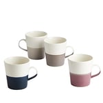 Royal Doulton 40032948 1815 Studio Porcelain Mug-Grande Cups Ideal for Hot Drinks, Coffee, Teas, Lattes, & Cappuccinos-Better Heat Retention, 560 milliliters, Mixed