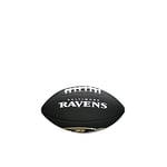 Wilson American Football MINI NFL TEAM SOFT TOUCH, Soft Touch-Blended Leather, Black