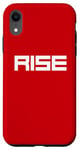 Coque pour iPhone XR Rise | Succès, bonheur, joie et enthousiasme | Up in the Air
