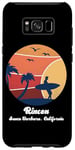 Coque pour Galaxy S8+ Rincon Santa Barbara California Surf Vintage Surfer Beach