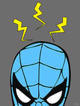 Komar Marvel PowerUp Spider-Man Sense Tableau mural pour chambre d'enfant Motif Marvel 30 x 40 cm