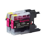 2 Magenta XL Ink Cartridges compatible with Brother MFC-J6510DW & MFC-J6710DW 