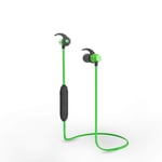 SDJJ Fashion Bluetooth Earphone, Wireless Earphones, Bluetooth 5.0 Headphones with Noise Canceling Microphone, Wireless Headphones for Workouts Home etc (Color : Green)