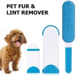 smzzz Home Furniture Pet Hair Remover Lint Brush With Self-Cleaning Base Improved Handle Double-sided Fur Brush for Dog and Cat