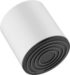 hansgrohe Pulsify S - Douche de tête économie d'eau 6 l/min (EcoSmart+), Douche de pluie ronde (⌀ 105 mm), Pommeau de douche avec 1 type de jet (PowderRain) pour montage au mur/plafond, Blanc mat
