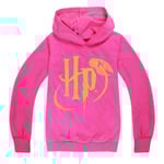 Hogwarts Harry Potter tryckt barn tröja jumper Rose red 150cm