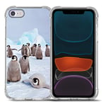 BCOV 2020 New iPhone SE Case,iPhone 8 Case,iPhone 7 Case, Cute Playing Penguin Drop Protection Shockproof Case TPU Full Body Protective Scratch-Resistant Cover For iPhone 8/7