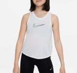 Nike DriFIT One Tank White Girls Jr (Storlek: XL)