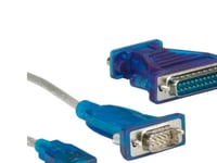Value Converter Cable Usb To Serial 1.8 M, Grå