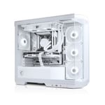 AWD-IT PROJECT ZERO AMD Ryzen 5 7600 RTX 4070 12GB White Desktop PC for Gaming