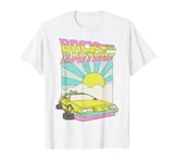 Back To The Future DeLorean Sunrise Cartoon T-Shirt