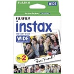 Fujifilm Instax Wide - Färgfilm för snabbframkallning - ISO 800 - 10 exponeringar - 2 kassetter