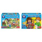 Orchard Toys Three Little Pigs Game & Shopping List Game