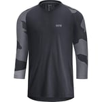 Gore Wear C5 Trail Maillot 3/4 Jerseys Homme, Black/Dark Graphite Grey, FR : L (Taille Fabricant : L)