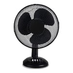 12" OSCILLATING ELECTRIC DESK FAN 12 INCH 3 SPEED SILENT PORTABLE HOME OFFICE