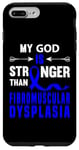Coque pour iPhone 7 Plus/8 Plus Soutien ruban bleu foi sensibilisation à la dysplasie fibromusculaire