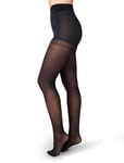 Anna Control Top Tights 40D Designers Pantyhose & Leggings Black Swedish Stockings