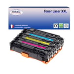 T3AZUR - Lot de 4 Toners compatibles avec Canon 716/731 pour Canon LBP-5050, LBP-5050N, LBP-7100Cn, LBP-7110Cw (Noir+Couleur)