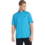 Under Armour Performance 3.0 Golf Polo T-skjorte Herre - Blå - str. 2XL