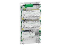 Schneider Electric Förmonterad Växel Resi9 Xp Pw, 3 Rader 13M: 1Xafb 1Xspd + 2Xrcd + 7Xc10a 1Pn + 2Xc16a 3Pn + 1Xc10a 3Pn