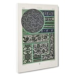 A Beautiful Persian Pattern by Albert Racinet Canvas Print for Living Room Bedroom Home Office Décor, Wall Art Picture Ready to Hang, 30 x 20 Inch (76 x 50 cm)