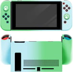 Étuis de protection pour Nintendo Switch, Housse de protection séparable compatible avec la console Nintendo Switch et manette Joy-Con (Bleu & Vert)