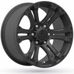 American Elite Wheels Hero Matt Black 9x18 6/114,3 ET12 B66 - Aluminiumfälgar