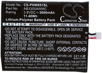 Batteri AB3300AWMC for Philips, 3.8V, 3000 mAh