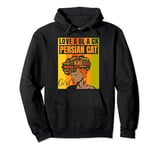 Black Independence Day - Love a Black Persian Cat Girl Pullover Hoodie