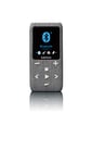 Lenco Xemio-861 - Lecteur MP3 Bluetooth, Carte Micro SD 8 Go, Bluetooth, Radio FM, Fonction mémo Vocal, écran TFT 1,8", Fonction e-Book, mémoire jusqu'à 64 Go, Couleur : Gris