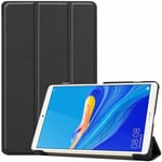 Coque Huawei MediaPad M6 8.4 Housse Protection Tablette avec Support & Smart Auto Éveil-Veille Léger PU Cuir-Noir