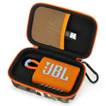 Case for JBL GO3 Bluetooth Speaker, Hard Organizer Carry Travel Cover Storage Bag (Camouflage)