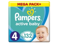 Pampers Active Baby 4 blöjor, 9-14 kg, 132 st.