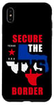 Coque pour iPhone XS Max Secure The Border Quote – State of Texas USA Graphic