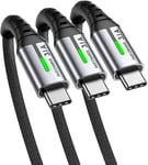 USB C Charger Cable,3Pack(0.5+2+2m) INIU USB A to USB C Cable 3.1A Fast Charging