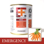 Convar Emergency Food Carrot cubes 200g  | Frystorkad mat | Basvaror | Lång hållbarhet