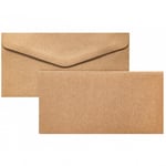 Galleri Papper Kort och Kuvert DL 110 x 220 mm - 5 Set Natur
