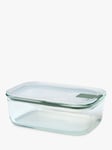 Mepal EasyClip Oven Safe Glass Storage Container, 1L, Nordic Sage