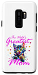 Coque pour Galaxy S9+ Chat arc-en-ciel avec inscription « This is what the greatest mom looks »