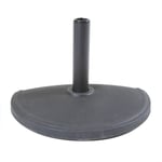 Concrete Parasol Base for Half Canopy - Dark Grey