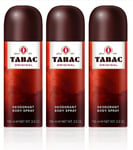 Tabac Original Deodorant Body Spray 150 Ml, 3 Count, (Pack of 3)