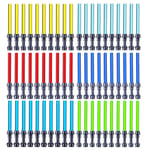 12che Light Saber Kit DIY Weapons Toy Accessories Mini Light Up Saber for Lego Star War, Lego Minifigures