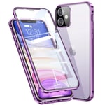 iPhone 12/12 Pro - Magnetiskt Dubbelskal FLOVEME Lila