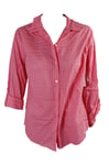 Charter Club Taffy Pink Textured Windowpane-Print Button-Down Shirt 6