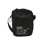 EMPORIO ARMANI EA7 Black Polyester Train Core Shoulder Bag Contrasting Logo BNWT