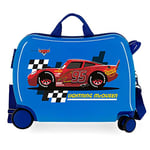 Disney Cars Lightning Mcqueen Blue Kids Rolling Suitcase 50 x 38 x 20 cm Rigid ABS Combination Lock 34 Litre 2.1 kg 4 Wheels Hand Luggage